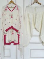Floral Embroidered Cotton 3-Piece Suit Set | DSG Fashion - Image 3