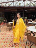 Embroidered Kurta Pant Dupatta Set for Women – 2 Colours