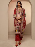 Pakistani 3 Piece Suit – Printed Kurta, Pant & Dupatta - Image 14
