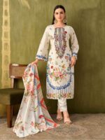 Pakistani 3 Piece Suit – Printed Kurta, Pant & Dupatta - Image 15