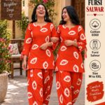 Women’s Cotton 6060 Fursi Salwar Suit Set – Multiple Prints
