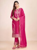 Designer Embroidered Suit Stock Lot – Mix Sizes & Mix Colours - Image 12