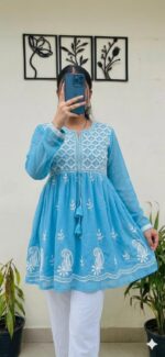 Women’s Embroidered Flared Kurti Stock Lot – Mix Sizes & Colours - Image 5