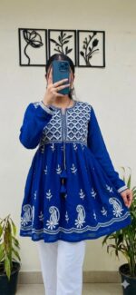 Women’s Embroidered Flared Kurti Stock Lot – Mix Sizes & Colours - Image 6