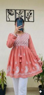 Women’s Embroidered Flared Kurti Stock Lot – Mix Sizes & Colours - Image 7