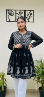 Women’s Embroidered Flared Kurti Stock Lot – Mix Sizes & Colours - Image 11