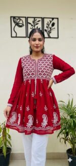 Women’s Embroidered Flared Kurti Stock Lot – Mix Sizes & Colours - Image 12