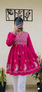Women’s Embroidered Flared Kurti Stock Lot – Mix Sizes & Colours - Image 15