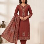 Cotton 60-60 3 Piece Suit Set – Printed Kurta Pant with Dupatta