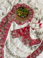 Designer Embroidered Saree – Heavy Embellished Work | Multiple Colours - Image 6