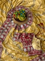 Designer Embroidered Saree – Heavy Embellished Work | Multiple Colours - Image 9