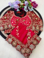 Designer Embroidered Saree – Heavy Embellished Work | Multiple Colours - Image 13