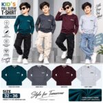 Kids Full Sleeve T-Shirt – Lycra Stretch | Size 32–36 | Multiple Colours - Image 3