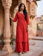 Embroidered Kurta Pant Set – Women’s Ethnic Wear | Multiple Colours