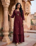 Embroidered Kurta Pant Set – Women’s Ethnic Wear | Multiple Colours - Image 3