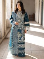 Pakistani 3 Piece Suit – Printed Kurta Pant & Dupatta - Image 3