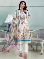 Pakistani 3 Piece Suit – Printed Kurta Pant & Dupatta - Image 4