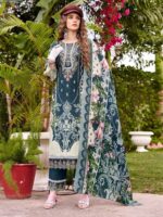 Pakistani 3 Piece Suit – Printed Kurta Pant & Dupatta - Image 8
